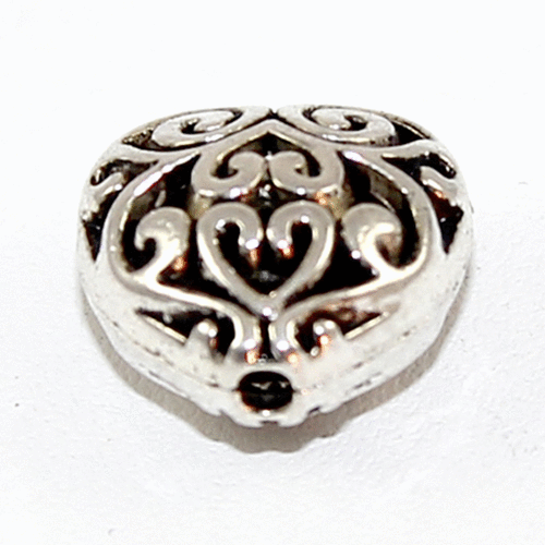 Hollow Carved Heart Spacer