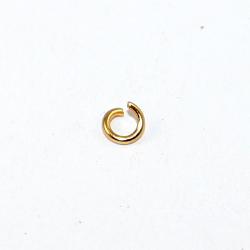4mm x 0.8mm 304 Stainless Steel Jump Ring - Gold