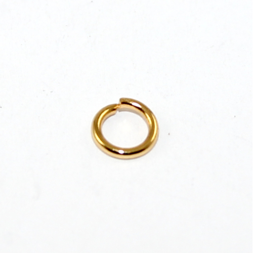 6mm x 1mm 304 Stainless Steel Jump Ring - Gold