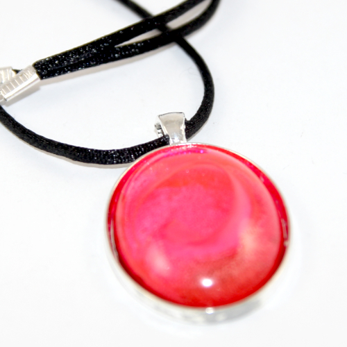 Pink Resin Pendant