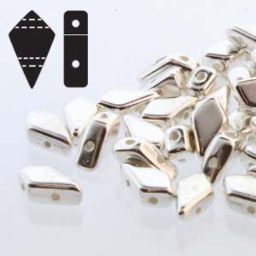 Kite 9mm x 5mm - KT95-SL - Fine Silver Plated