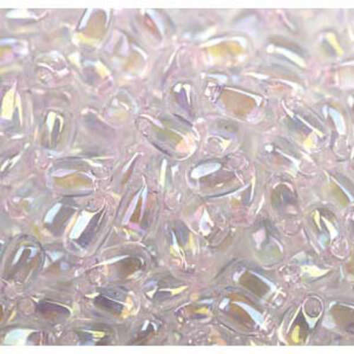 Miyuki 3mm x 5.5mm Long Drop Bead - LDP-265 - Transparent Pale Pink AB