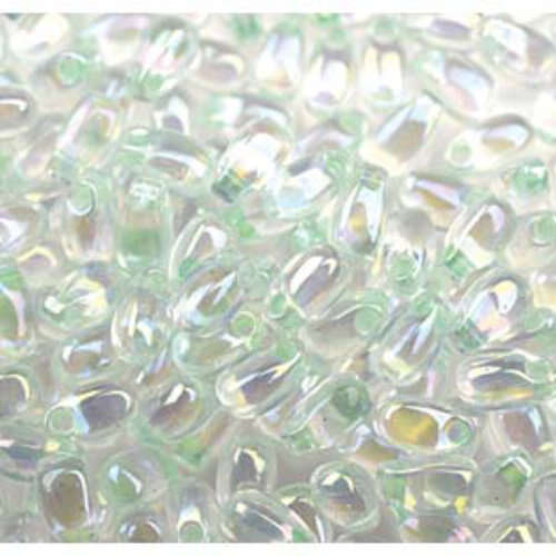 Miyuki 3mm x 5.5mm Long Drop Bead - LDP-271 - Light Mint Green Lined Crystal AB