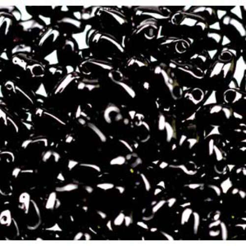 Miyuki 3mm x 5.5mm Long Drop Bead - LDP-401 - Opaque Black