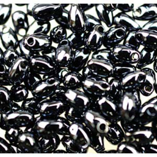 Miyuki 3mm x 5.5mm Long Drop Bead - LDP-451 - Gunmetal