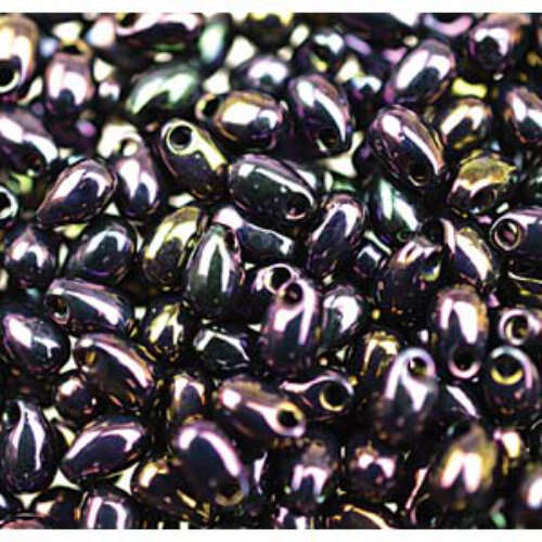 Miyuki 3mm x 5.5mm Long Drop Bead - LDP-454 - Purple Iris