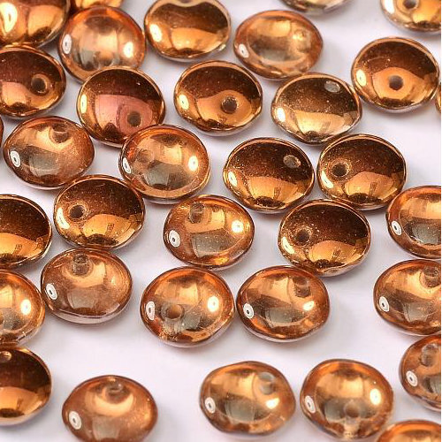 Lentil Bead 6mm x 3mm - 1 Hole - Crystal Sunset - LEN6-00030-27137