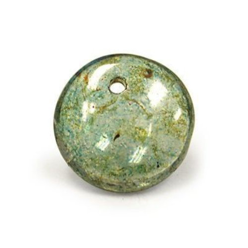 Lentil Bead 6mm x 3mm - 1 Hole - Crystal Lumi Green - LEN6-00030-65431