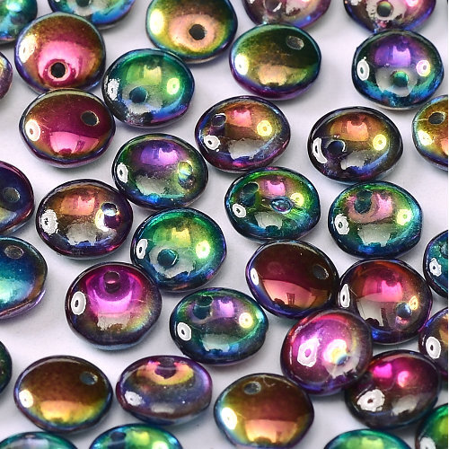 Lentil Bead 6mm x 3mm - 1 Hole - Crystal Magic Blue - LEN6-00030-95100