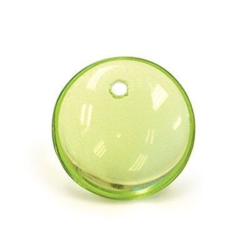 Lentil Bead 6mm x 3mm - 1 Hole -  Peridot - LEN6-50400