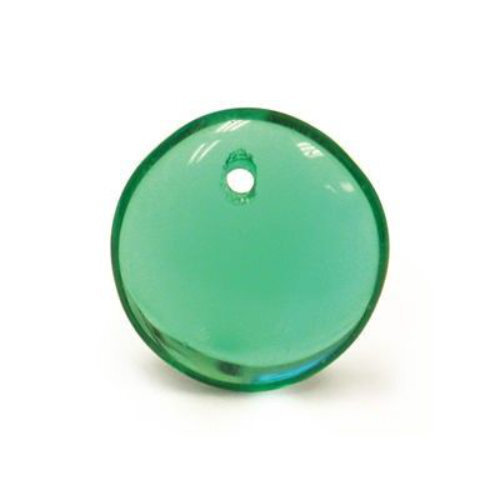Lentil Bead 6mm x 3mm - 1 Hole -  Teal - LEN6-50720