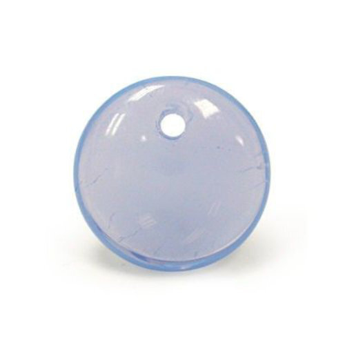 Lentil Bead 6mm x 3mm - 1 Hole - Crystal Sky Blue Opal - LEN6-VO3100