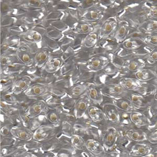 Miyuki 7mm Long Magatama Bead - LMA-1 - Silver Lined Crystal