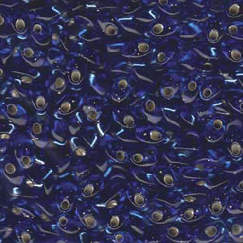 Miyuki 7mm Long Magatama Bead - LMA-19 - Silver Lined Sapphire