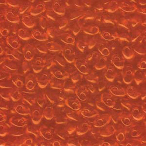 Miyuki 7mm Long Magatama Bead - LMA-138 - Transparent Orange