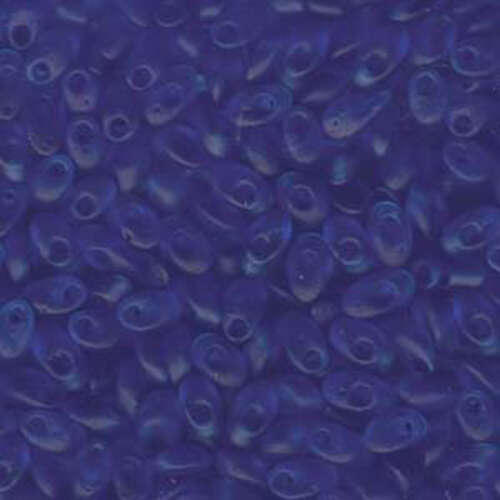Miyuki 7mm Long Magatama Bead - LMA-150F - Transaparent Matte Sapphire