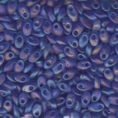 Miyuki 7mm Long Magatama Bead - LMA-150FR - Transaparent Matte Sapphire AB