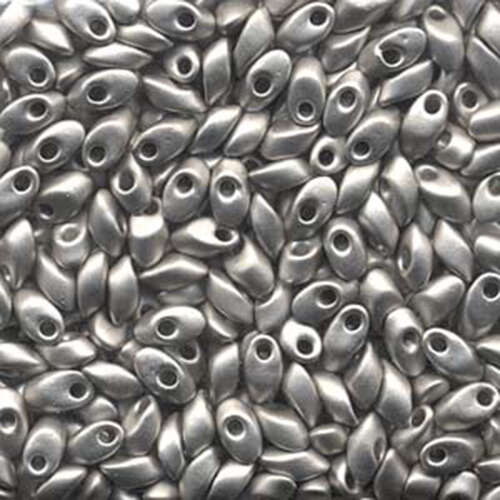 Miyuki 7mm Long Magatama Bead - LMA-194F - Matte Palladium Plated