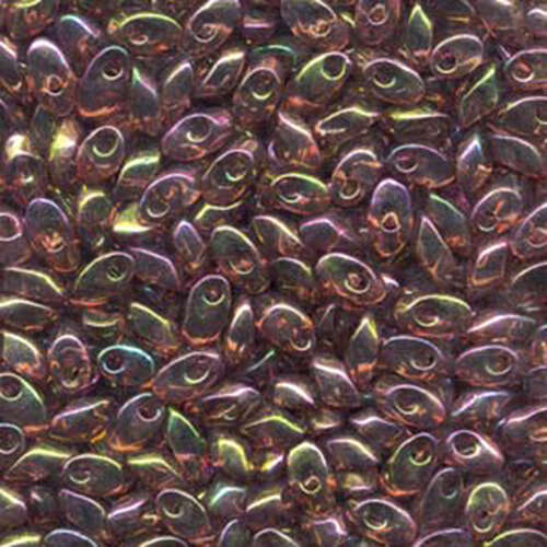 Miyuki 7mm Long Magatama Bead - LMA-301 - Dark Topaz Rose Gold Luster