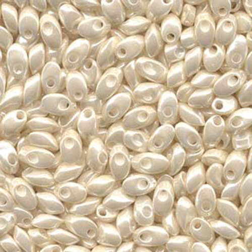 Miyuki 7mm Long Magatama Bead - LMA-592 - Ivory Ceylon