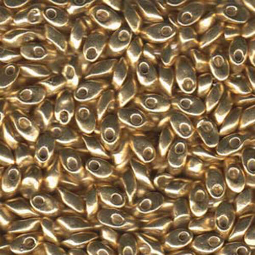 Miyuki 7mm Long Magatama Bead - LMA-1052 - Galvanized Gold