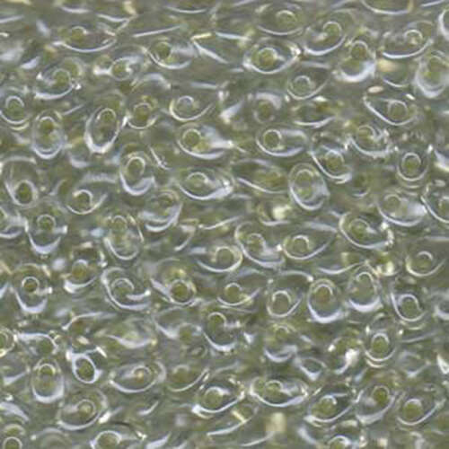 Miyuki 7mm Long Magatama Bead - LMA-1527 - Sparkle Celery Lined Crystal