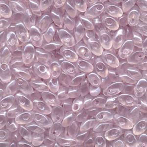 Miyuki 7mm Long Magatama Bead - LMA-3508 - Transparent Extra Light Lilac