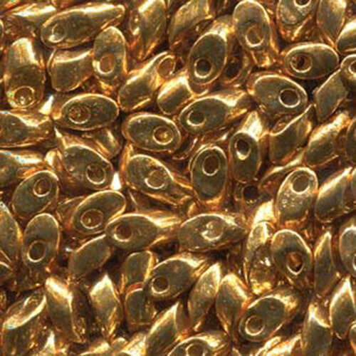 Miyuki 7mm Long Magatama Bead - LMA-4203 - Duracoat Galvanized Yellow Gold