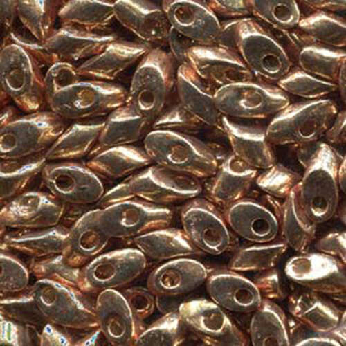 Miyuki 7mm Long Magatama Bead - LMA-4204 - Duracoat Galvanized Champagne