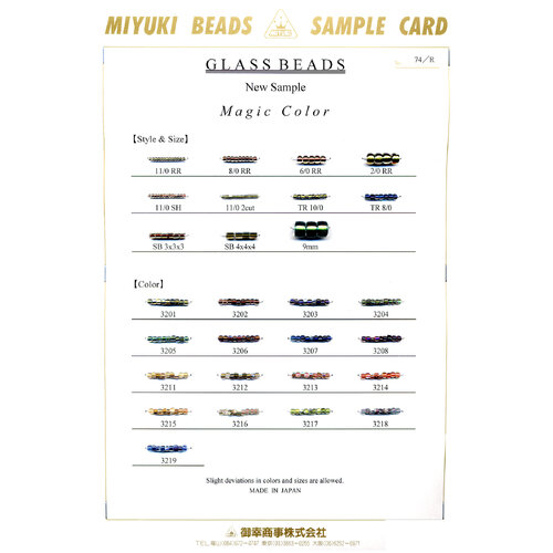 Magic Bead Colour Chart