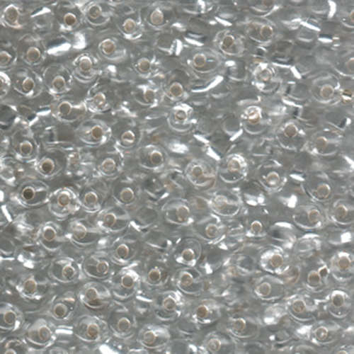 Miyuki 4mm Magatama Bead - MA4-1 - Silver Lined Crystal