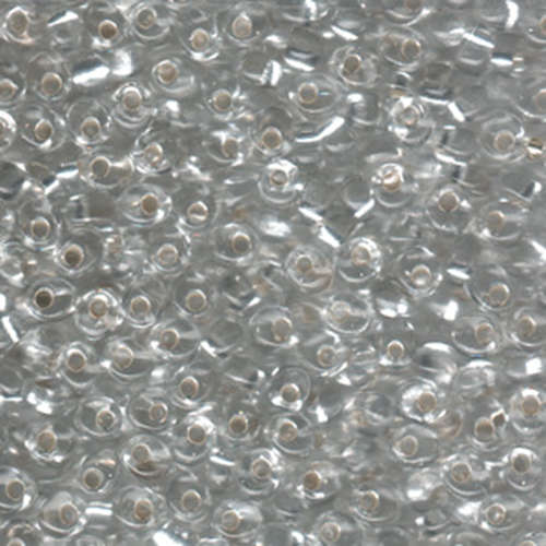 Miyuki 4mm Magatama Bead - MA4-1 - Silver Lined Crystal