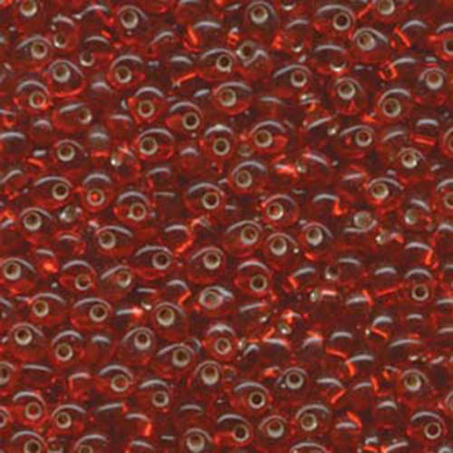 Miyuki 4mm Magatama Bead - MA4-11 - Silver Lined Ruby