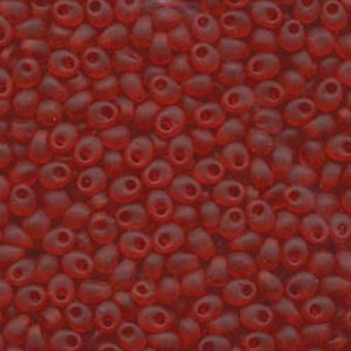 Miyuki 4mm Magatama Bead - MA4-141F - Matte Transparent Ruby