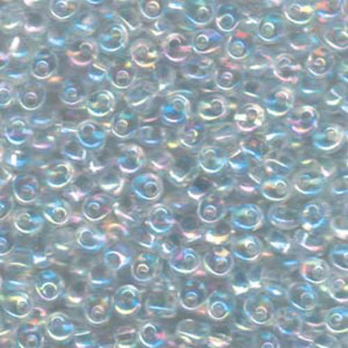 Miyuki 4mm Magatama Bead - MA4-250 - Transparent Crystal AB