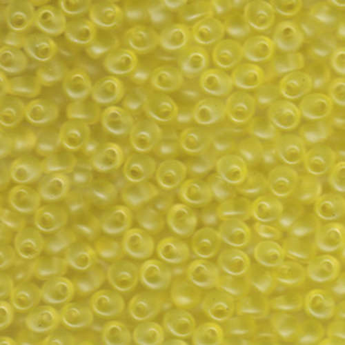 Miyuki 4mm Magatama Bead - MA4-2101F - Matte Transparent Pale Yellow