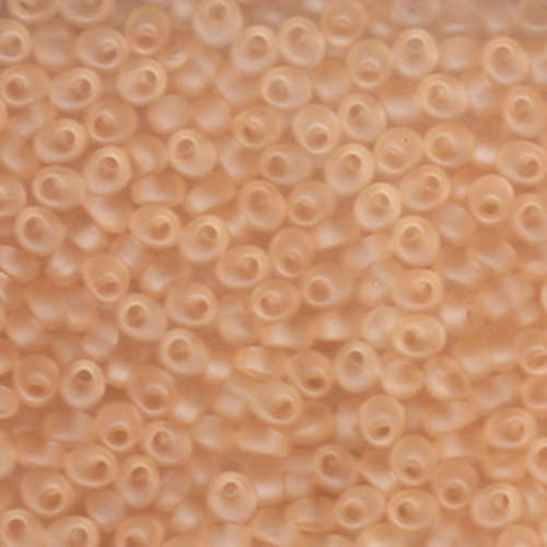 Miyuki 4mm Magatama Bead - MA4-2102F - Matte Transparent Peach