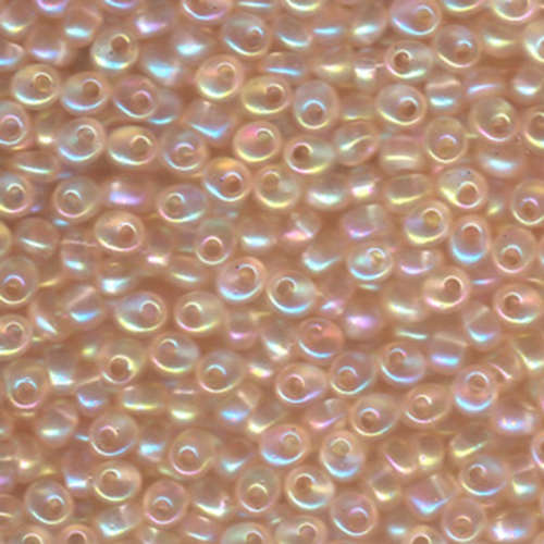 Miyuki 4mm Magatama Bead - MA4-2132 - Transparent Light Peach AB