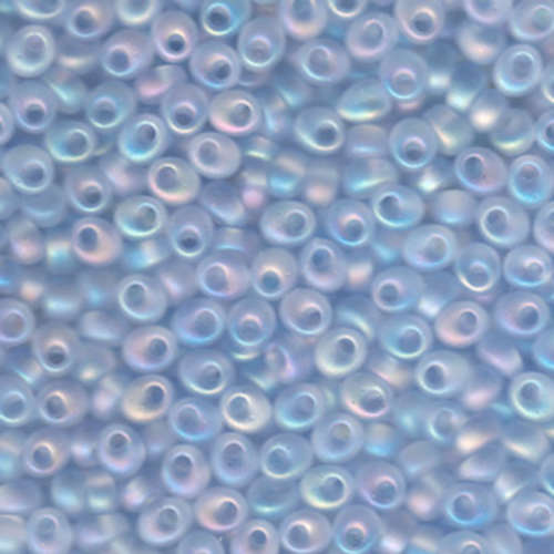 Miyuki 4mm Magatama Bead - MA4-2135F - Matte Transparent Light Sapphire AB
