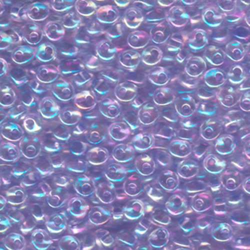 Miyuki 4mm Magatama Bead - MA4-2145 - Lilac Lined Crystal AB
