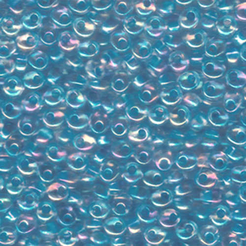 Miyuki 4mm Magatama Bead - MA4-2149 - Aqua Lined Crystal AB