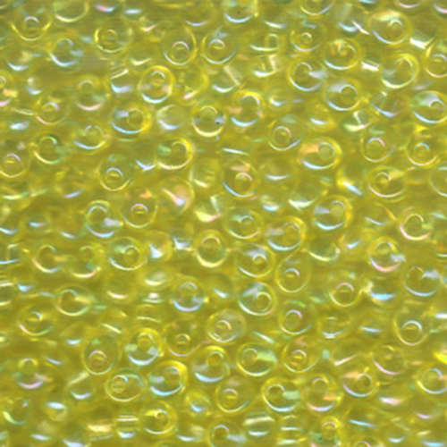 Miyuki 4mm Magatama Bead - MA4-2151 - Transparent Canary Yellow AB