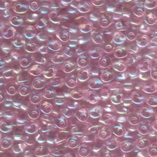 Miyuki 4mm Magatama Bead - MA4-2153 - Transparent Bubble Gum Pink AB