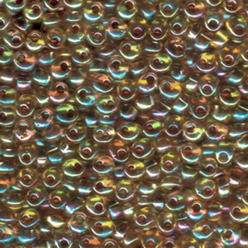 Miyuki 4mm Magatama Bead - MA4-2161 - Garnet Lined Transparent Light Topaz AB