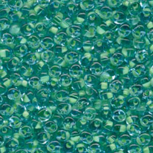 Miyuki 4mm Magatama Bead - MA4-F20 - Mint Green Lines Aqua