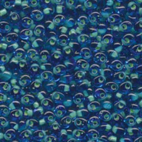 Miyuki 4mm Magatama Bead - MA4-F31 - Mint Green Lined Sapphire