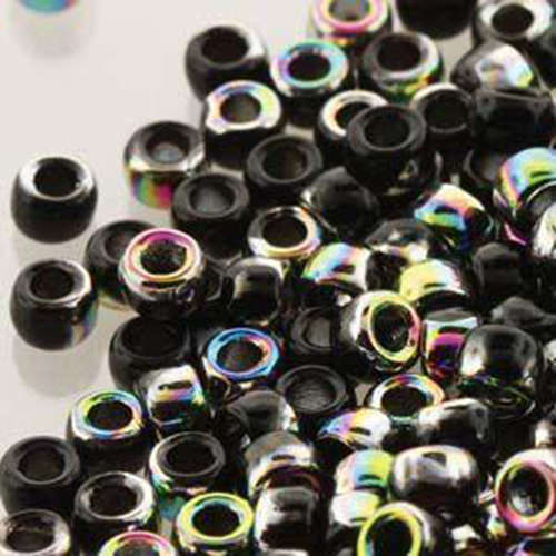 Matubo 8/0 Rocaille Bead - MTB08-23980-28101 - Jet Vitrail - Discontinued