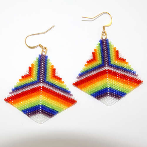 Mardi Gras Kite Earrings