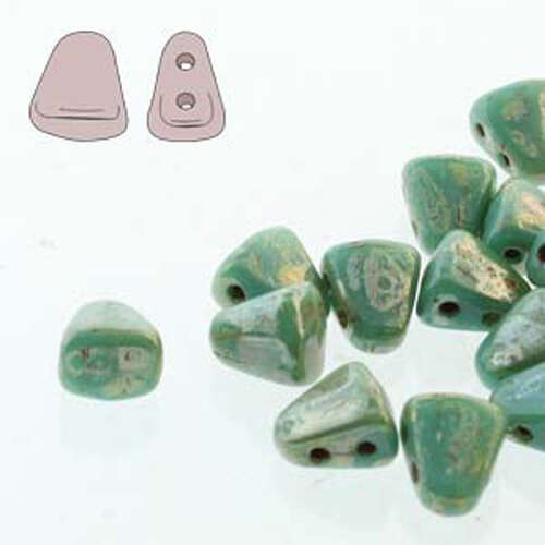 Nib Bit 6mm x 5mm - NB6563130-43400 - Turquoise Green Picasso