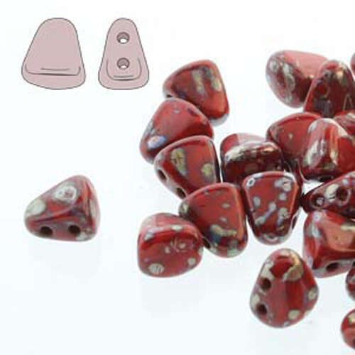 Nib Bit 6mm x 5mm - NB6593200-43400 - Coral Red Picasso